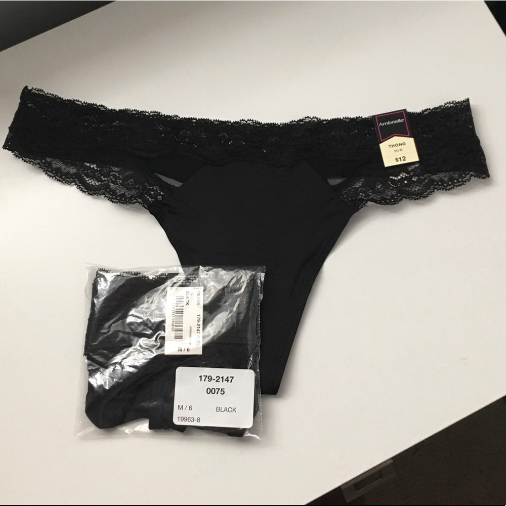 NOT FOR SALE Black Ambrielle thong 4 pair 🔥